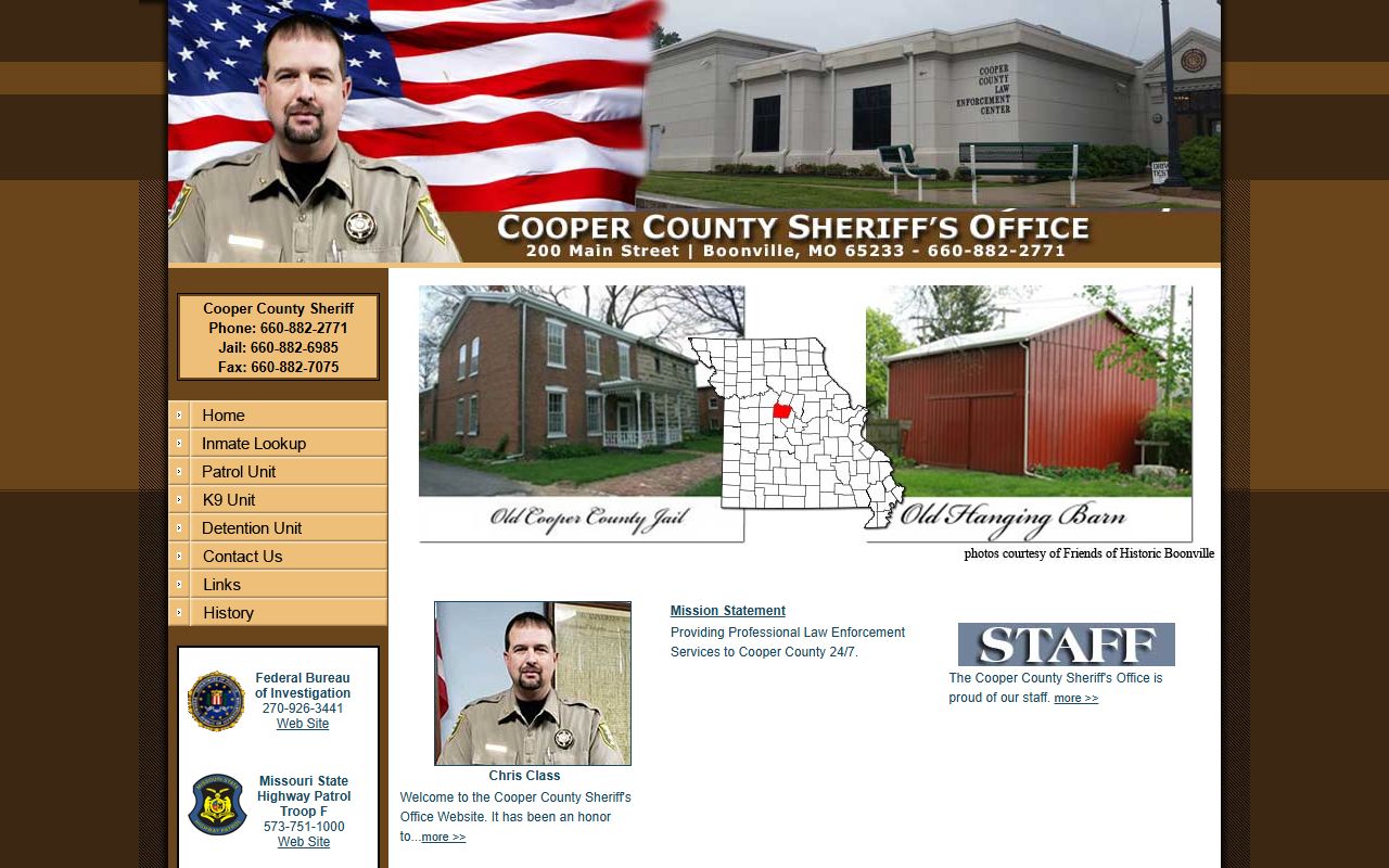 Cooper County recent arrests sheriff website