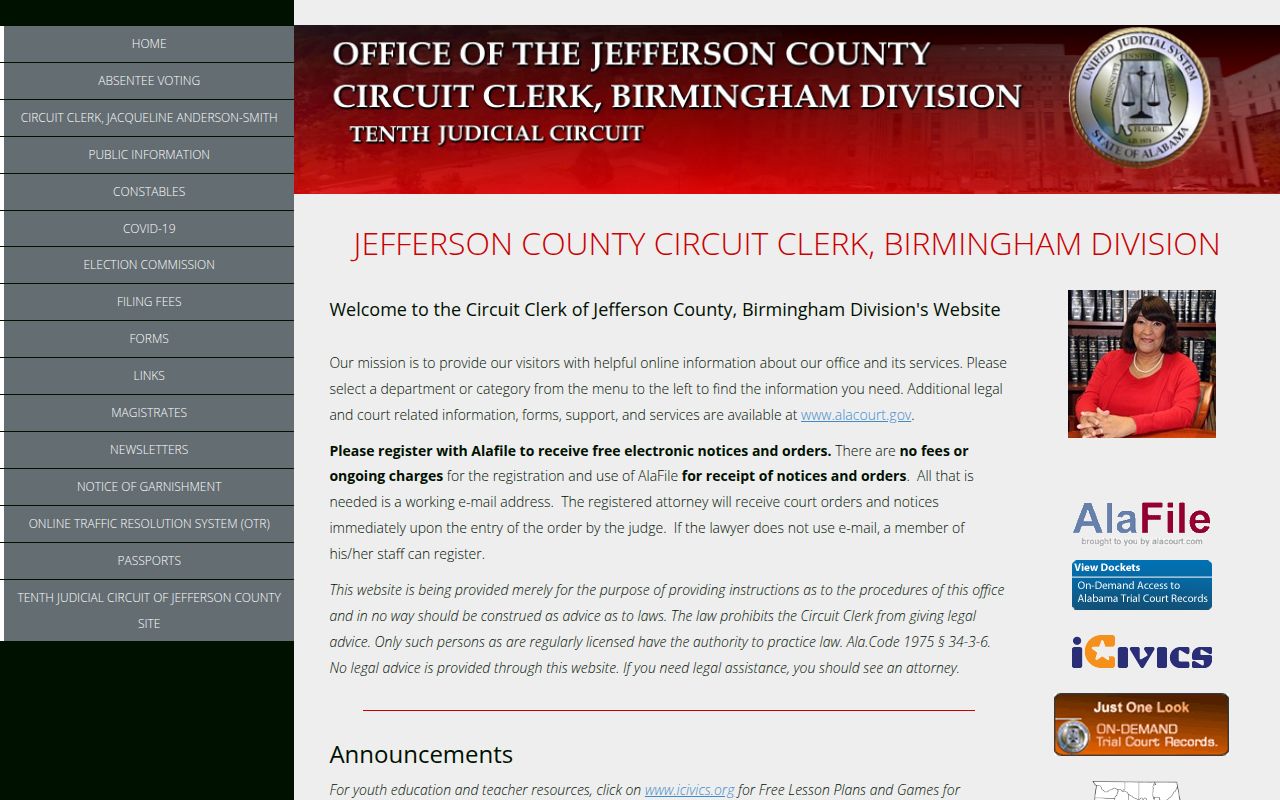 Jefferson County recent arrests circuit clerk