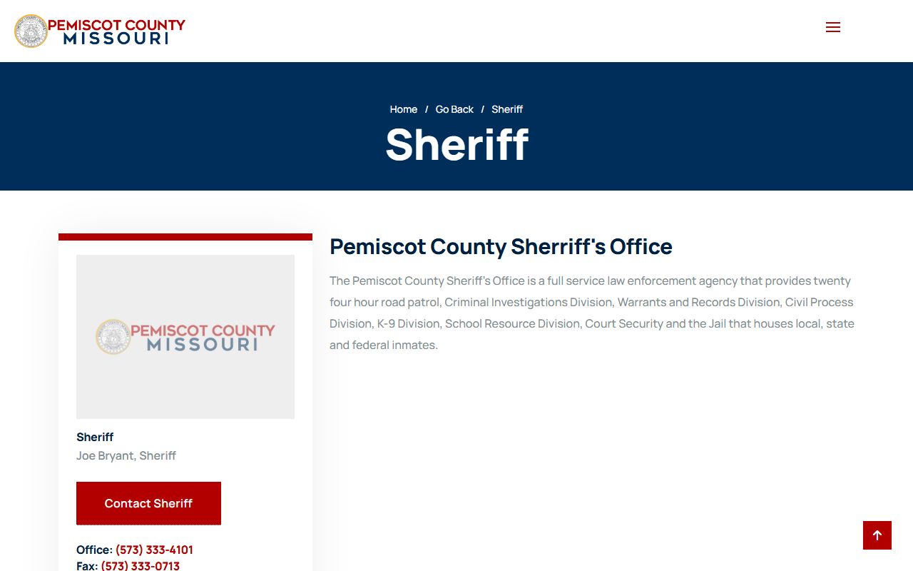 Pemiscot County recent arrests sheriff page