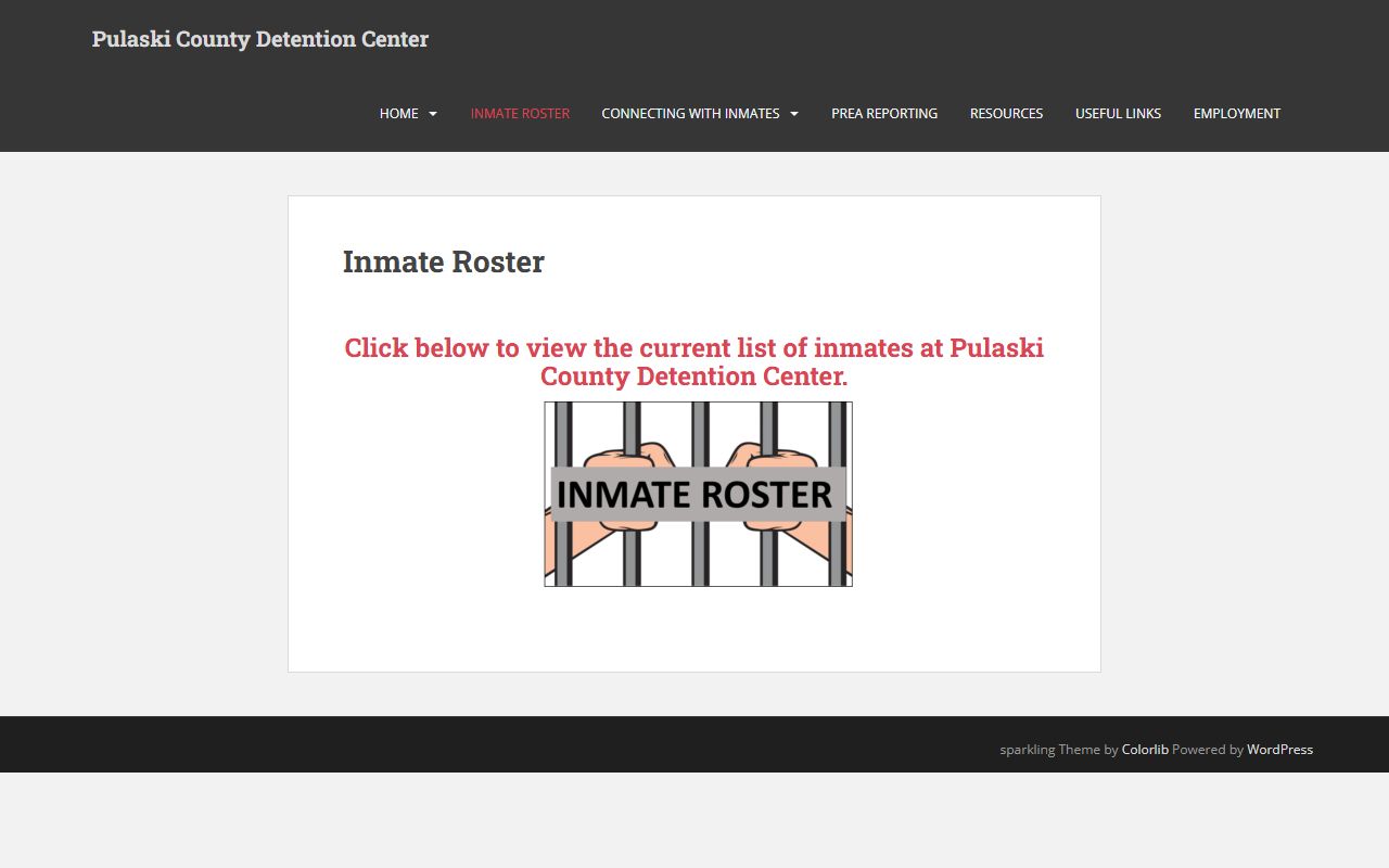 Pulaski County recent arrests jail roster page